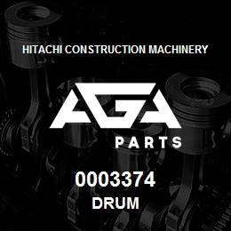 0003374 Hitachi Construction Machinery DRUM | AGA Parts