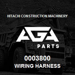 0003800 Hitachi Construction Machinery Wiring Harness | AGA Parts