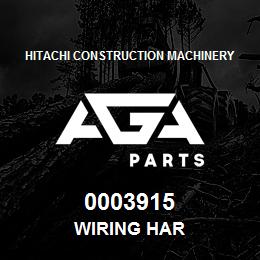 0003915 Hitachi Construction Machinery WIRING HAR | AGA Parts