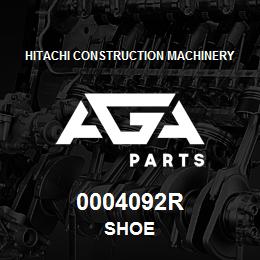 0004092R Hitachi Construction Machinery SHOE | AGA Parts