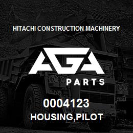 0004123 Hitachi Construction Machinery HOUSING,PILOT | AGA Parts