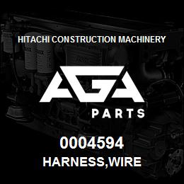 0004594 Hitachi Construction Machinery HARNESS,WIRE | AGA Parts