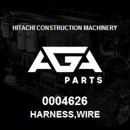 0004626 Hitachi Construction Machinery HARNESS,WIRE | AGA Parts