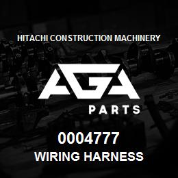 0004777 Hitachi Construction Machinery WIRING HARNESS | AGA Parts