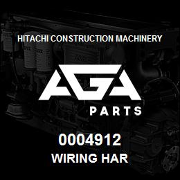 0004912 Hitachi Construction Machinery WIRING HAR | AGA Parts