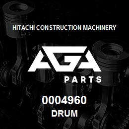 0004960 Hitachi Construction Machinery DRUM | AGA Parts