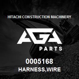 0005168 Hitachi Construction Machinery HARNESS,WIRE | AGA Parts