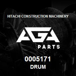 0005171 Hitachi Construction Machinery DRUM | AGA Parts