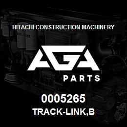 0005265 Hitachi Construction Machinery TRACK-LINK,B | AGA Parts