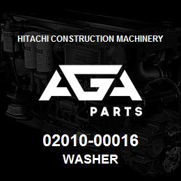02010-00016 Hitachi Construction Machinery WASHER | AGA Parts