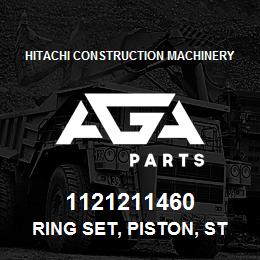 1121211460 Hitachi Construction Machinery RING SET, PISTON, STANDA | AGA Parts