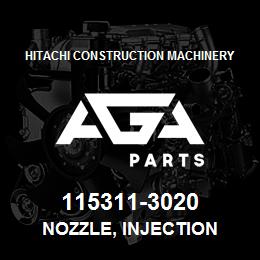 115311-3020 Hitachi Construction Machinery NOZZLE, INJECTION | AGA Parts