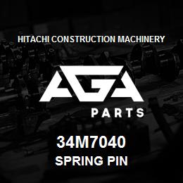 34M7040 Hitachi Construction Machinery SPRING PIN | AGA Parts