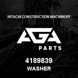 4189839 Hitachi Construction Machinery WASHER | AGA Parts