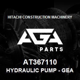 AT367110 Hitachi Construction Machinery Hydraulic Pump - GEAR PUMP 29.0CC/20.5CC | AGA Parts