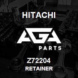 Z72204 Hitachi Construction Machinery RETAINER | AGA Parts