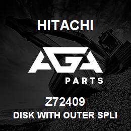 Z72409 Hitachi Construction Machinery DISK WITH OUTER SPLINE | AGA Parts
