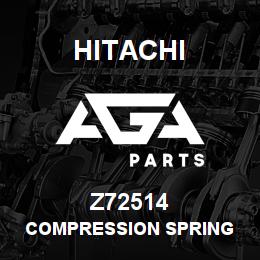 Z72514 Hitachi Construction Machinery COMPRESSION SPRING | AGA Parts