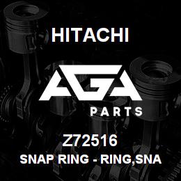Z72516 Hitachi Construction Machinery Snap Ring - RING,SNAP | AGA Parts