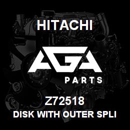 Z72518 Hitachi Construction Machinery Disk With Outer Spline - DISK,OUTER SPLINE | AGA Parts