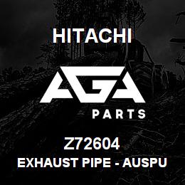 Z72604 Hitachi Construction Machinery Exhaust Pipe - AUSPUFFROHR | AGA Parts
