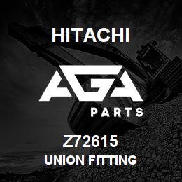 Z72615 Hitachi Construction Machinery UNION FITTING | AGA Parts