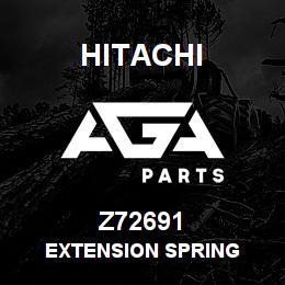Z72691 Hitachi Construction Machinery EXTENSION SPRING | AGA Parts