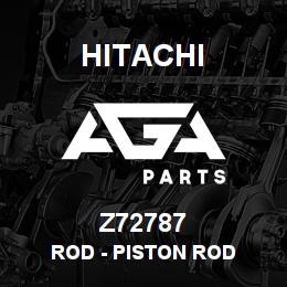 Z72787 Hitachi Construction Machinery Rod - PISTON ROD | AGA Parts