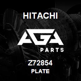 Z72854 Hitachi Construction Machinery PLATE | AGA Parts