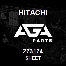 Z73174 Hitachi Construction Machinery SHEET | AGA Parts
