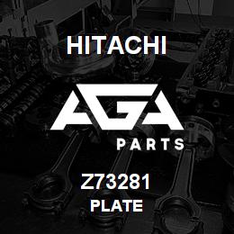 Z73281 Hitachi Construction Machinery PLATE | AGA Parts
