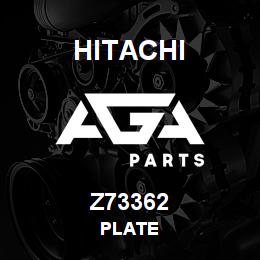 Z73362 Hitachi Construction Machinery PLATE | AGA Parts