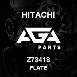 Z73418 Hitachi Construction Machinery PLATE | AGA Parts