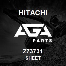Z73731 Hitachi Construction Machinery SHEET | AGA Parts