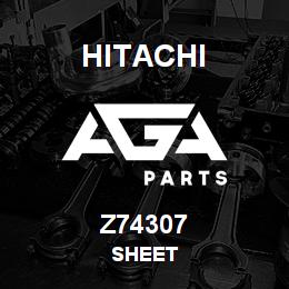 Z74307 Hitachi Construction Machinery SHEET | AGA Parts
