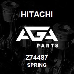 Z74487 Hitachi Construction Machinery SPRING | AGA Parts