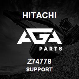 Z74778 Hitachi Construction Machinery SUPPORT | AGA Parts