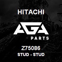 Z75086 Hitachi Construction Machinery Stud - STUD | AGA Parts