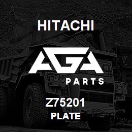 Z75201 Hitachi Construction Machinery PLATE | AGA Parts