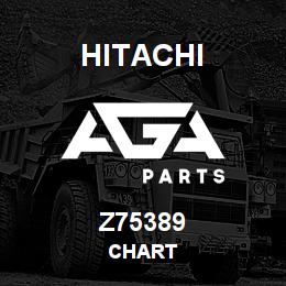 Z75389 Hitachi Construction Machinery CHART | AGA Parts