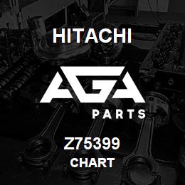 Z75399 Hitachi Construction Machinery CHART | AGA Parts