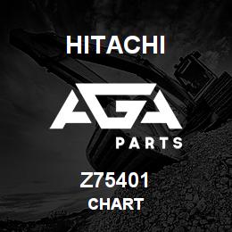 Z75401 Hitachi Construction Machinery CHART | AGA Parts