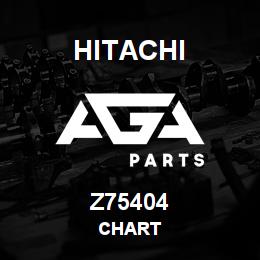 Z75404 Hitachi Construction Machinery CHART | AGA Parts