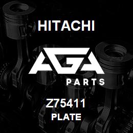 Z75411 Hitachi Construction Machinery PLATE | AGA Parts