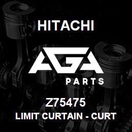 Z75475 Hitachi Construction Machinery Limit Curtain - CURTAIN CHAFF PAN LLT | AGA Parts