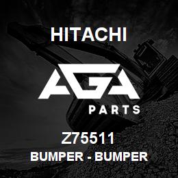 Z75511 Hitachi Construction Machinery Bumper - BUMPER | AGA Parts