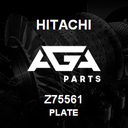 Z75561 Hitachi Construction Machinery PLATE | AGA Parts