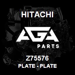 Z75576 Hitachi Construction Machinery Plate - PLATE | AGA Parts
