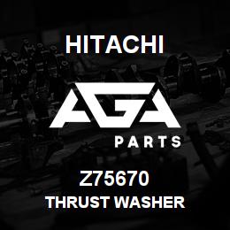 Z75670 Hitachi Construction Machinery THRUST WASHER | AGA Parts