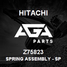 Z75823 Hitachi Construction Machinery Spring Assembly - SPRING ASSEMBLY, GAS OP. CYLINDER R | AGA Parts